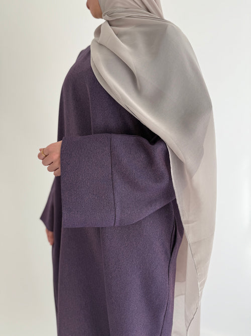 Textured purple abayah