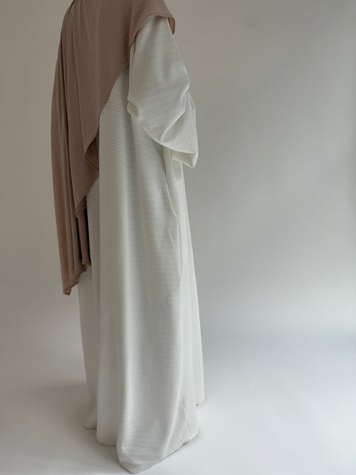 Ivory Ribbed Dress