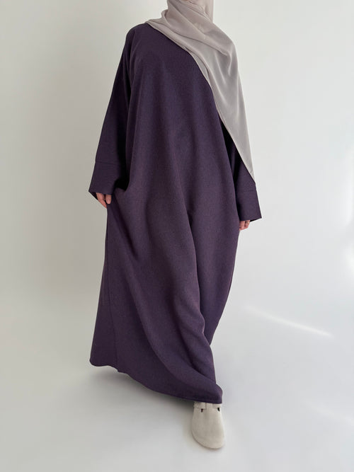 Textured purple abayah
