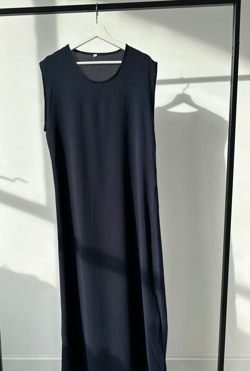 Navy slip dress