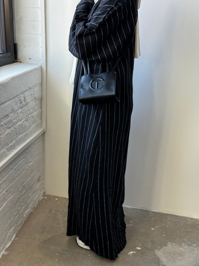 Black linen abayah