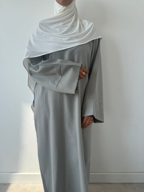 Pastel grey abayah