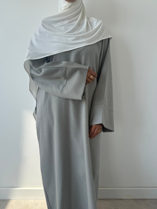 Pastel grey abayah