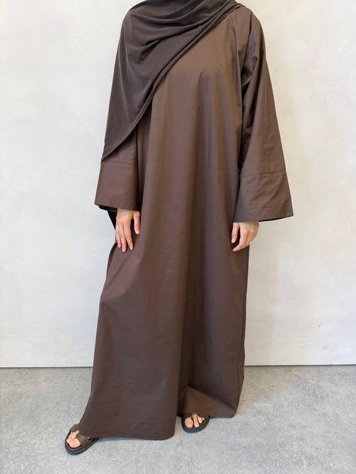 Chocolate Cotton abayah
