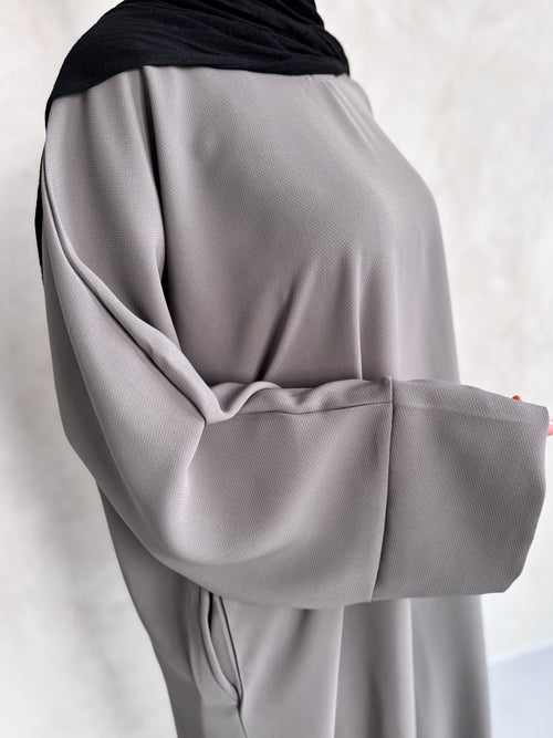Mocha textured abayah