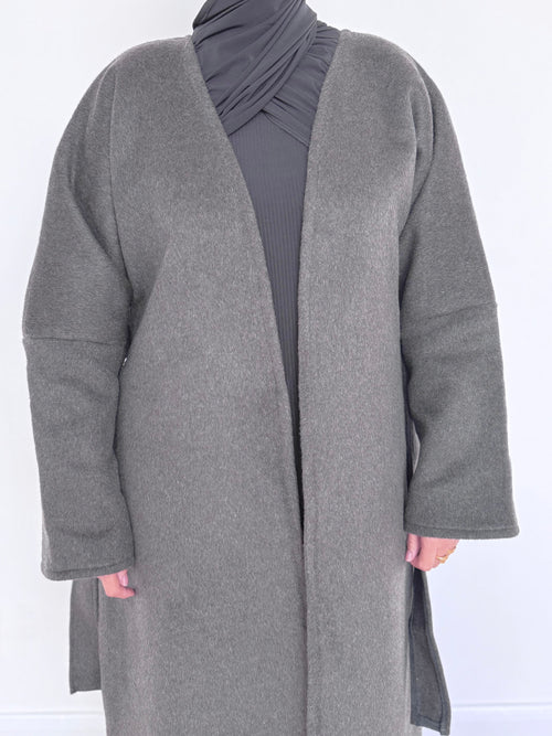 Grey Wool Coat abayah