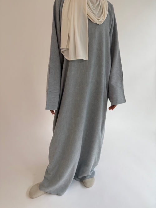 Textured grey abayah