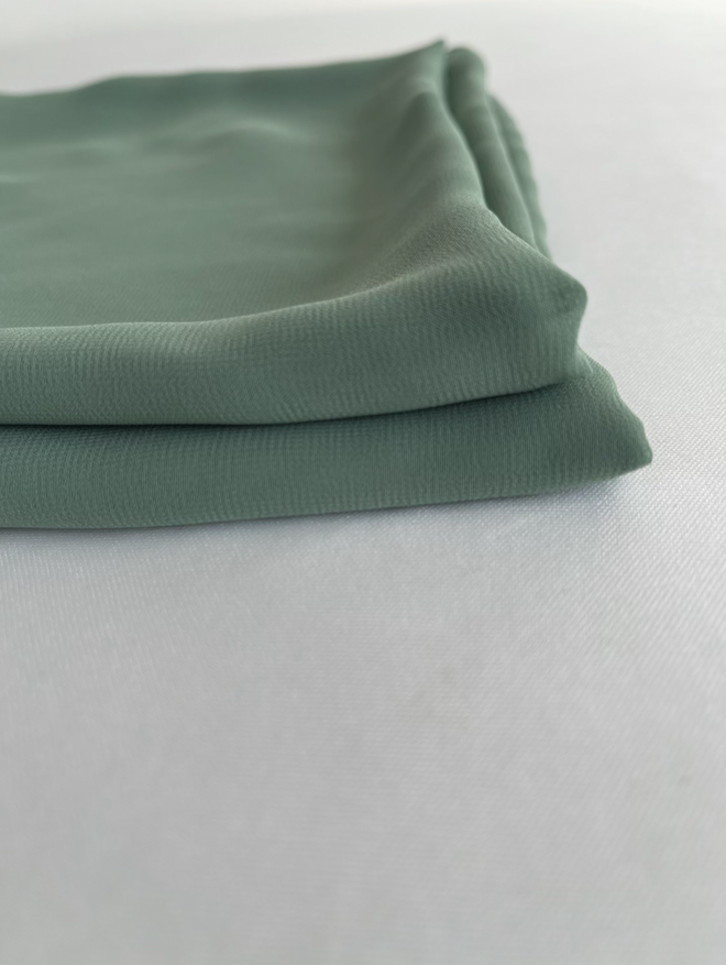 Green leaf chiffon