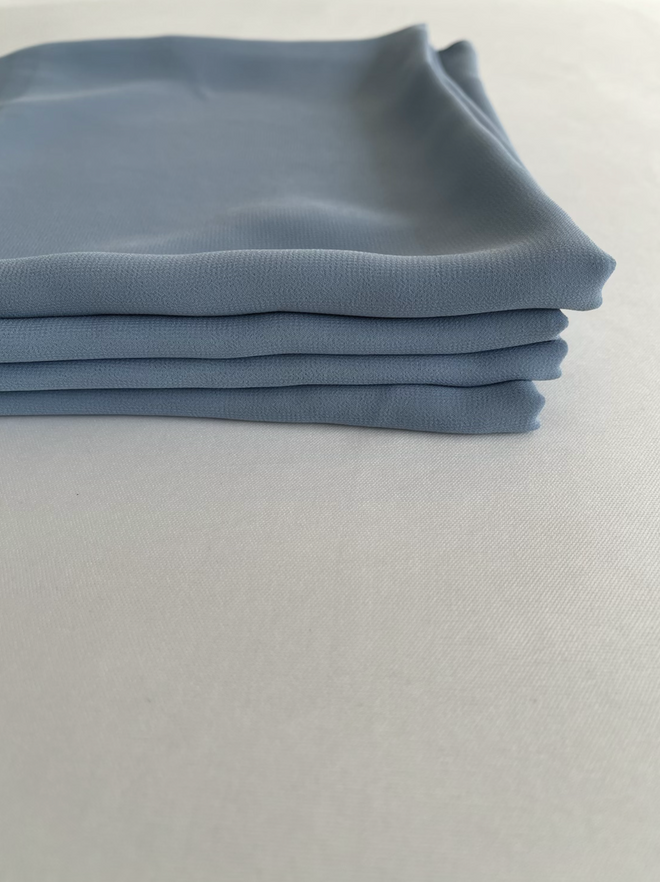 River Blue Chiffon Hijaab