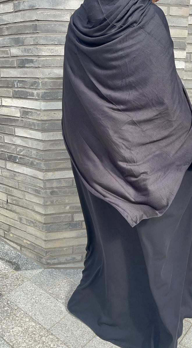XL Black jersey hijab