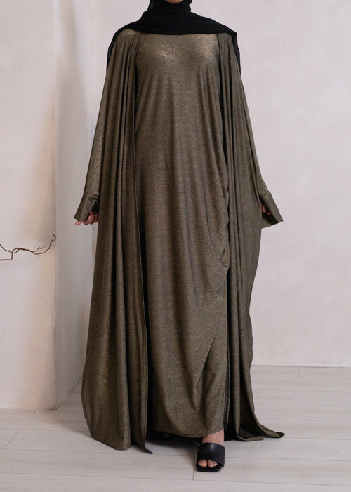 Midnight gold Khaleegi set